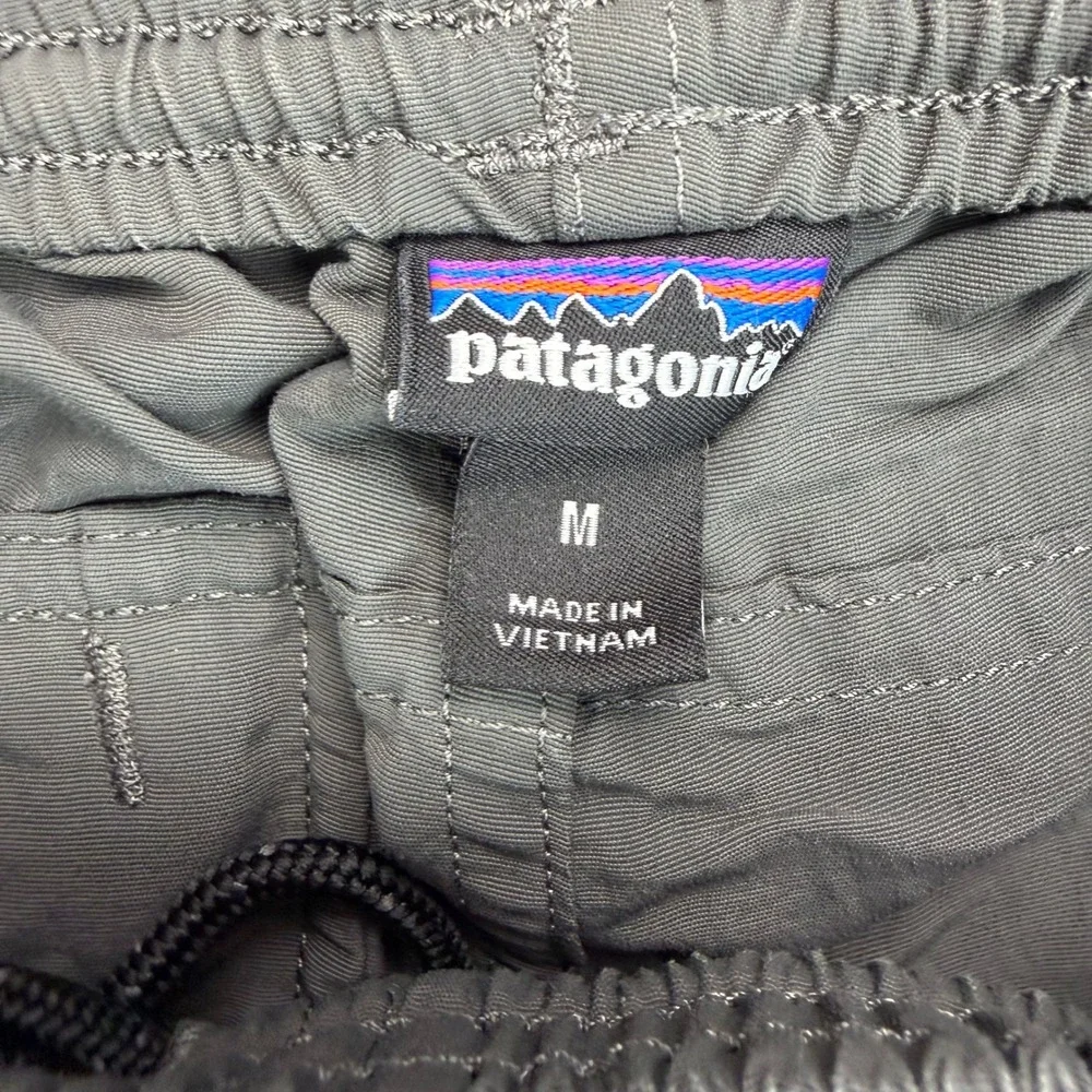 Patagonia Kids Baggies‎ Pants Forge Grey Nylon Elastic Waist Jogger Medium M